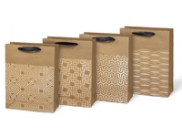 Taška MFP dárková L KRAFT mix č.68 (225x335x100)