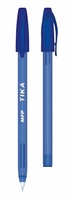 MFP Jednorázové Kuličkové pero Tika s uzávěrem modré