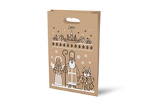 Taška MFP Mikuláš papírová hnědá 26x41x11