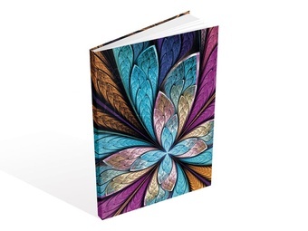 MFP Záznamová kniha čtvereček sešit tvrdé desky Květ A6