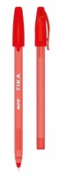 MFP Jednorázové Kuličkové pero Tika s uzávěrem červené