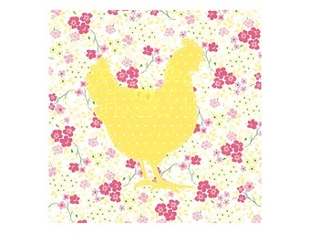 Ubrousek P 33x33 velikonoce MES200734