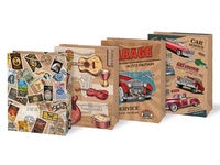 Taška MFP dárková L KRAFT mix č. 5 260x340x140