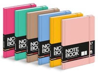 Blok s gumkou A7 linka, 100 listů, mix2