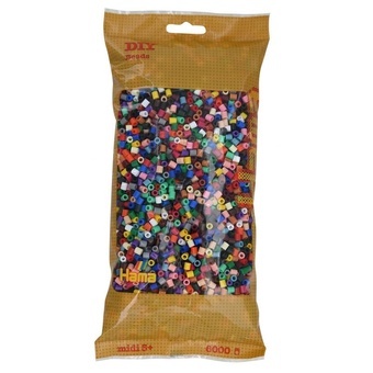 Hama® Zažehlovací korálky MIDI 6000ks MIX H205-67