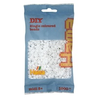 Hama® Zažehlovací korálky MIDI bílé 1000ks H207-01