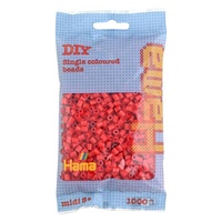 Hama® Zažehlovací korálky MIDI červené 1000ks H207-05