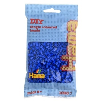 Hama® Zažehlovací korálky MIDI modré 1000ks H207-08