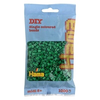 Hama® Zažehlovací korálky MIDI zelené 1000ks H207-10