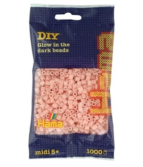 Hama® Zažehlovací korálky MIDI svítící červené 1000ks H207-56