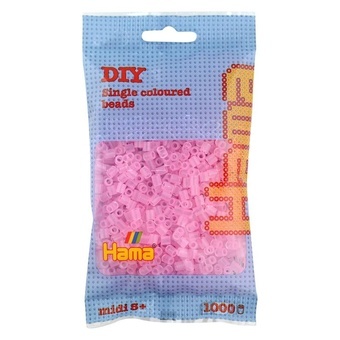 Hama® Zažehlovací korálky MIDI průhledné růžové 1000ks H207-72