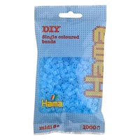 Hama® Zažehlovací korálky MIDI průhledné modré 1000ks H207-73