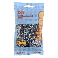 Hama® Zažehlovací korálky MIDI stříbrné 1000ks H207-62