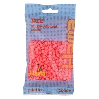 Hama® Zažehlovací korálky MIDI pastelově červené 1000ks H207-44