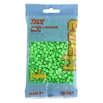 Hama® Zažehlovací korálky MIDI pastelové zelené 1000ks H207-47