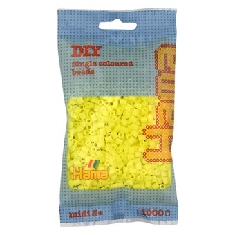 Hama® Pastelově žluté korálky - 1000ks MIDI