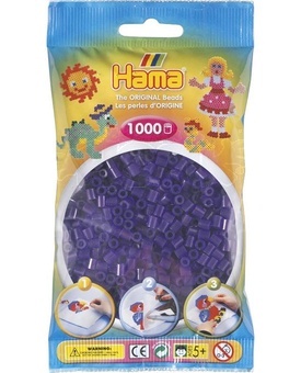 Hama® Zažehlovací korálky MIDI průhledné fialové