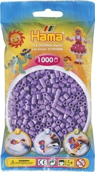 Hama® Zažehlovací korálky MIDI pastelové fialové 1000ks H207-45