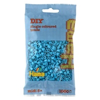 Hama® Zažehlovací korálky MIDI azurové modré 1000ks H207-49