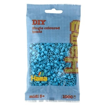 Hama® Zažehlovací korálky MIDI azurové modré 1000ks H207-49