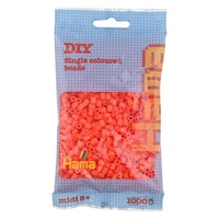 Hama® Zažehlovací korálky MIDI oranžové 1000ks H207-04