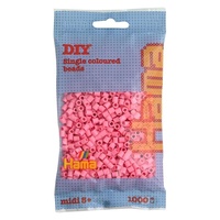 Hama® Zažehlovací korálky MIDI růžové 1000ks H207-06