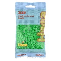 Hama® Zažehlovací korálky MIDI zelené neonové 1000ks H207-37