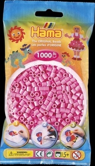 Hama® Zažehlovací korálky MIDI pastelové růžové 1000ks H207-48