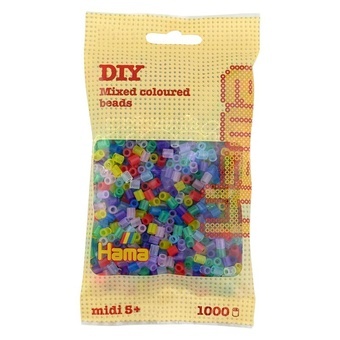 Hama® Zažehlovací korálky MIDI Průhledné mix barev 1000ks H207-53