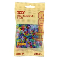 Hama® Zažehlovací korálky MIDI Průhledné mix barev 1000ks H207-53
