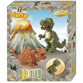 Hama® Zažehlovací korálky Midi Dárková sada Dinosauři 3 D 2500 korálků