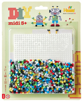 Hama® Korálkový set MIDI Roboti 1100ks