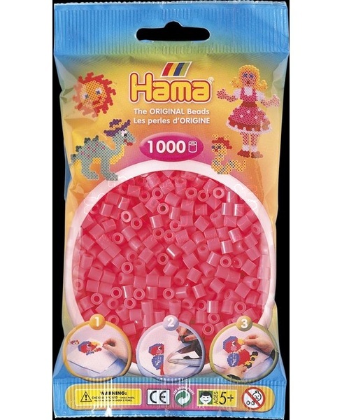 Hama® Zažehlovací korálky MIDI jasně červené 1000ks H207-33