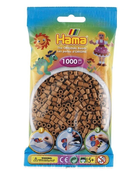 Hama® Zažehlovací korálky MIDI hnědé 1000ks H207-76