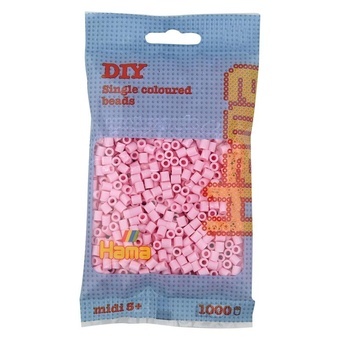 Hama® Zažehlovací korálky MIDI světle růžové 1000ks H207-95