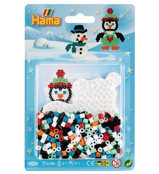 Hama® Korálkový set Tučňák 450ks MIDI H4109