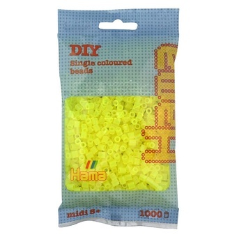 Hama® Zažehlovací korálky MIDI neonové žluté 1000ks H207-34