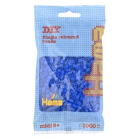 Hama® Zažehlovací korálky MIDI neonové modré 1000ks H207-36