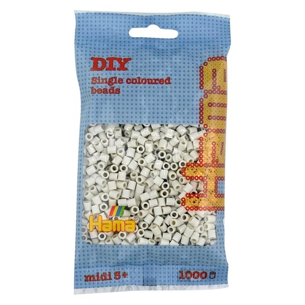 Hama® Zažehlovací korálky MIDI slonová kost 1000ks H207-77