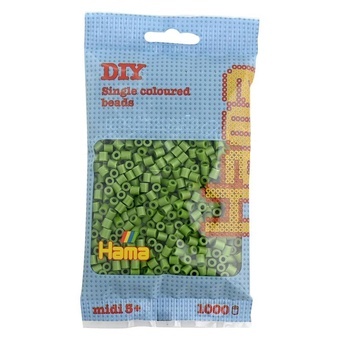 Hama® Zažehlovací korálky MIDI khaki 1000ks H207-84