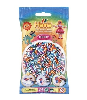 Hama® Zažehlovací korálky MIDI duhové mix barev 1000ks H207-90
