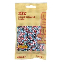 Hama® Zažehlovací korálky MIDI duhové mix barev 1000ks H207-91
