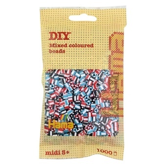 Hama® Zažehlovací korálky MIDI duhové mix barev 1000ks H207-91