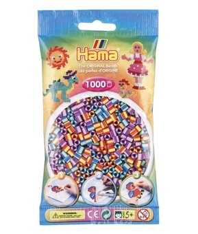 Hama® Zažehlovací korálky MIDI duhové mix barev 1000ks H207-92