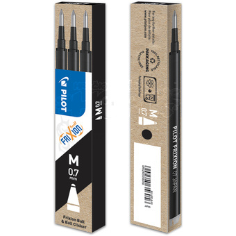 Náplň do pera Pilot FriXion 0,7mm 3 ks - černá