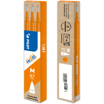 Náplň do pera Pilot FriXion 0,7mm 3 ks - oranžová