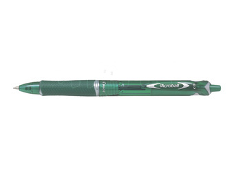 Kuličkové pero Pilot Acroball zelené BeGreen tenký hrot 0,7mm F