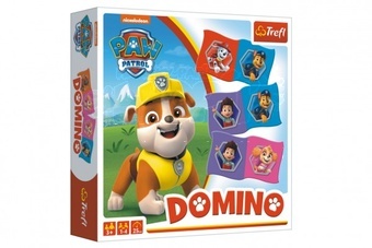 Domino papírové Paw Patrol/Tlapková patrola 28 kartiček společenská hra v krabici 20x20x5cm