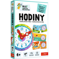 Malý objevitel Hodiny vzdělávací společenská hra v krabici 19x29x4cm