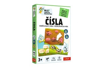 Malý objevitel Čísla vzdělávací společenská hra v krabici 19x29x4cm